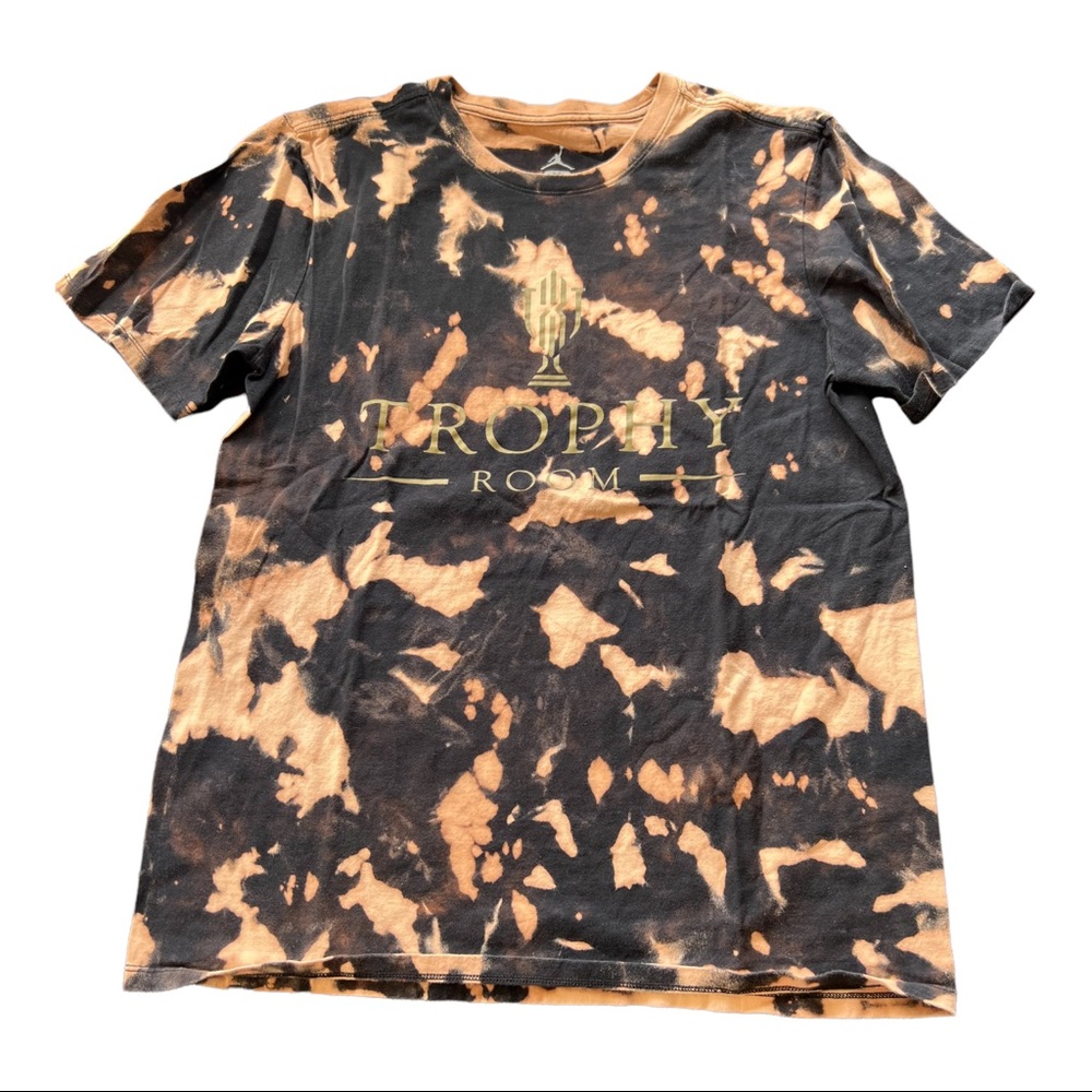 Repurposed bleached tee Jordan Trophy room